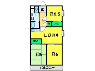 南埜マンション赤塚の物件間取画像